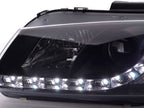 Audi A3 (8P 8PA) Black LED Headlights with Daytime Running Lights (2003-2007)