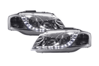 Audi A3 (8P / 8PA) Chrome LED Headlights with Daytime Running Lights (2003 - 2007)