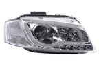 Audi A3 (8P 8PA) Chrome LED Headlights with Daytime Running Lights (2003-2008)