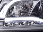Audi A3 (8P 8PA) Chrome LED Headlights with Daytime Running Lights (2003-2008)