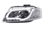 Audi A3 (8P 8PA) Chrome LED Headlights with Daytime Running Lights (2008-2012)