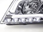 Audi A3 (8P 8PA) Chrome LED Headlights with Daytime Running Lights (2008-2012)