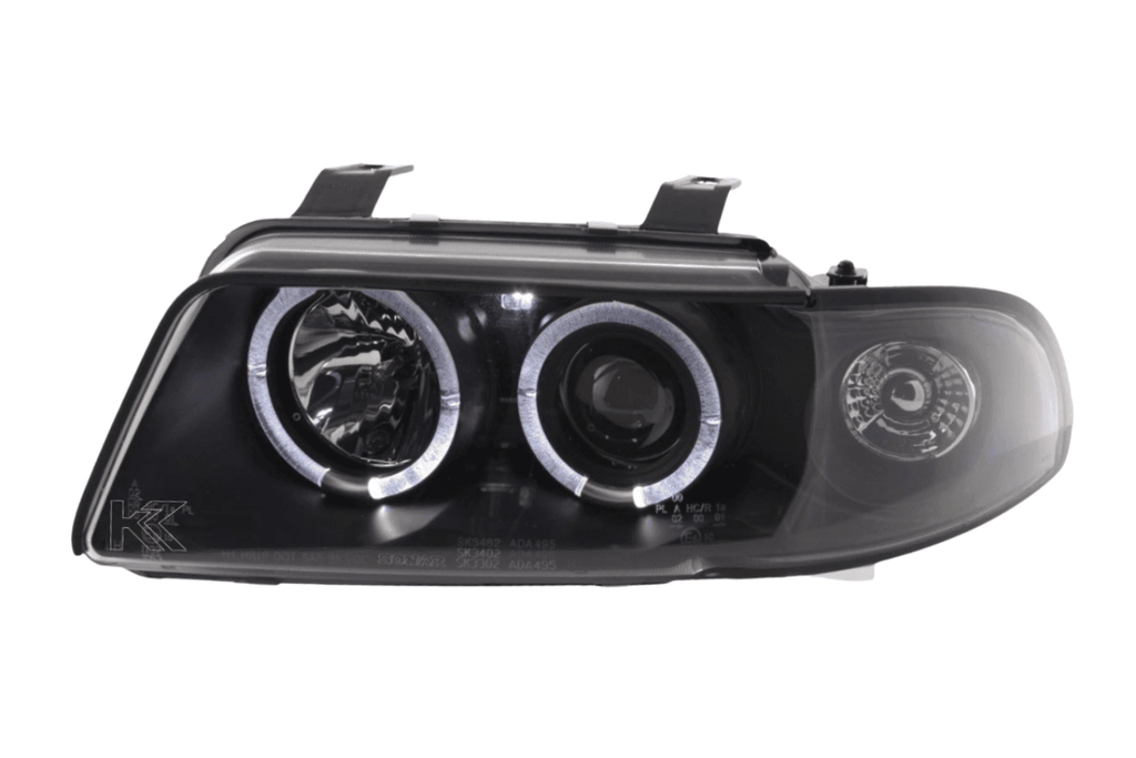 Audi A4 (B5 8D) Black Angel Eye Headlight Set (1995-1999)