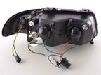Audi A4 (B5 8D) Black LED Headlights with Daytime Running Lights (1995-1999)