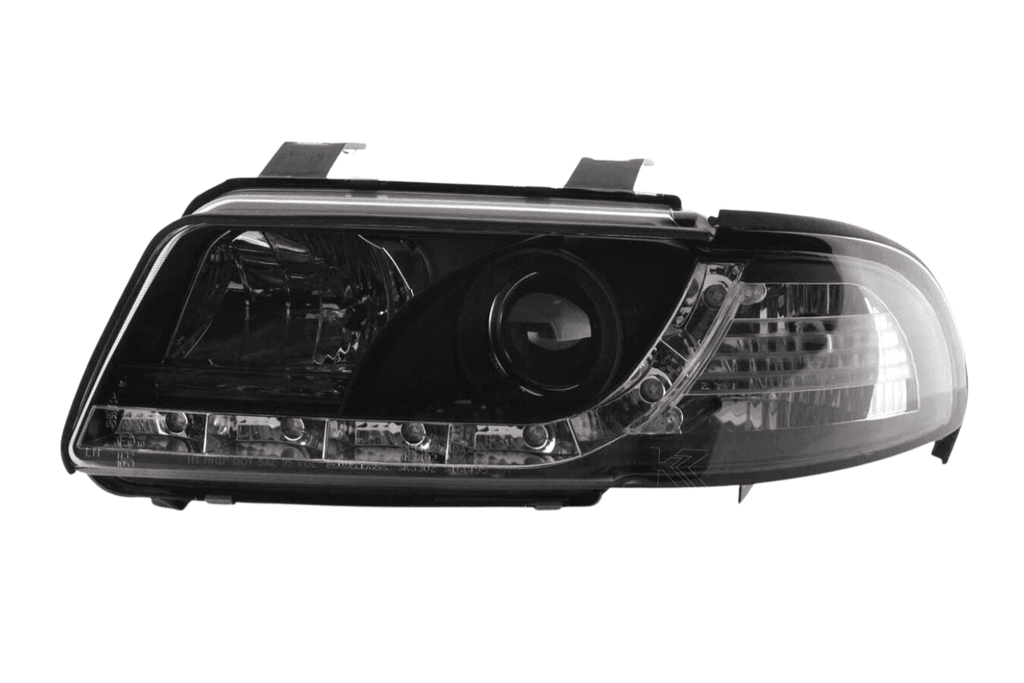 Audi A4 (B5 8D) Black LED Headlights with Daytime Running Lights (1999-2001)