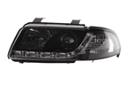 Audi A4 (B5 8D) Black LED Headlights with Daytime Running Lights (1999-2001)