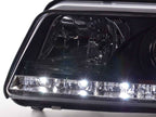 Audi A4 (B5 8D) Black LED Headlights with Daytime Running Lights (1999-2001)