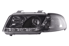 Audi A4 (B5 8D) Black LED Headlights with Daytime Running Lights (1999-2001) - With R87 approval