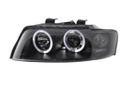 Audi A4 (B6 8E) Black Angel Eyes Headlight Set (2001-2004)
