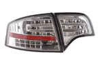 Audi A4 (B7/8E) Sedan Chrome Clear LED Taillights Set (2004-2007)