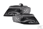 Audi A4 (B8/8K) OE+ Black Headlights - (2008-2011)