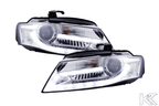 Audi A4 (B8/8K) OE+ Chrome Headlights - (2008-2011)
