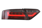 Audi A5 (B8-8T) Coupe Red Smoke LED LightBar Taillights (2007-2011) - For Halogen Models