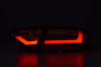 Audi A5 (B8-8T) Coupe Red Smoke LED LightBar Taillights (2007-2011) - For Halogen Models