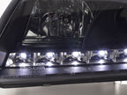 Audi A6 (C5 4B) Black LED Headlights with Daytime Running Lights (1997-2001)