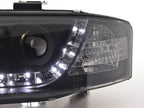 Audi A6 (C5 4B) Black LED Headlights with Daytime Running Lights (1997-2001)