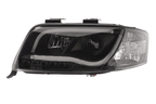 Audi A6 (C5 4B) Black LED Headlights with Daytime Running Lights (2001-2004)