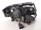 Audi A6 (C5 4B) Chrome LED Headlights with Daytime Running Lights (1997-2001) - With R87 approval