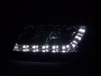 Audi A6 (C5 4B) Chrome LED Headlights with Daytime Running Lights (2001-2004)