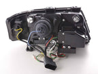 Audi A6 (C5 4B) Chrome LED Headlights with Daytime Running Lights (2001-2004) - With R87 approval