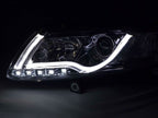 Audi A6 (C6 4F) Chrome LED Headlights with Daytime Running Lights (2004-2008)
