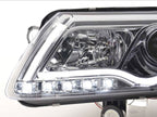Audi A6 (C6 4F) Chrome LED Headlights with Daytime Running Lights (2004-2008)