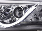 Audi A6 (C6 4F) Chrome LED Headlights with Daytime Running Lights (2004-2008)