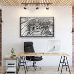 RS6 Avant Driver's Cockpit Metal Frame Wall Art - MT1472