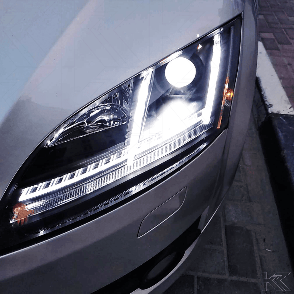 Audi TT 8J Chrome Daylight LED Parking Light Headlights (2006-2011)