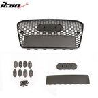 2013-2016 Audi A4 RS4 Black Front Sport Mesh Honeycomb Hood Grille