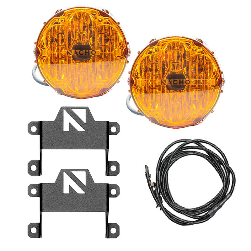 ARB Ford Bronco Nacho SAE Only Plug N Play Fog Light Kit - Amber