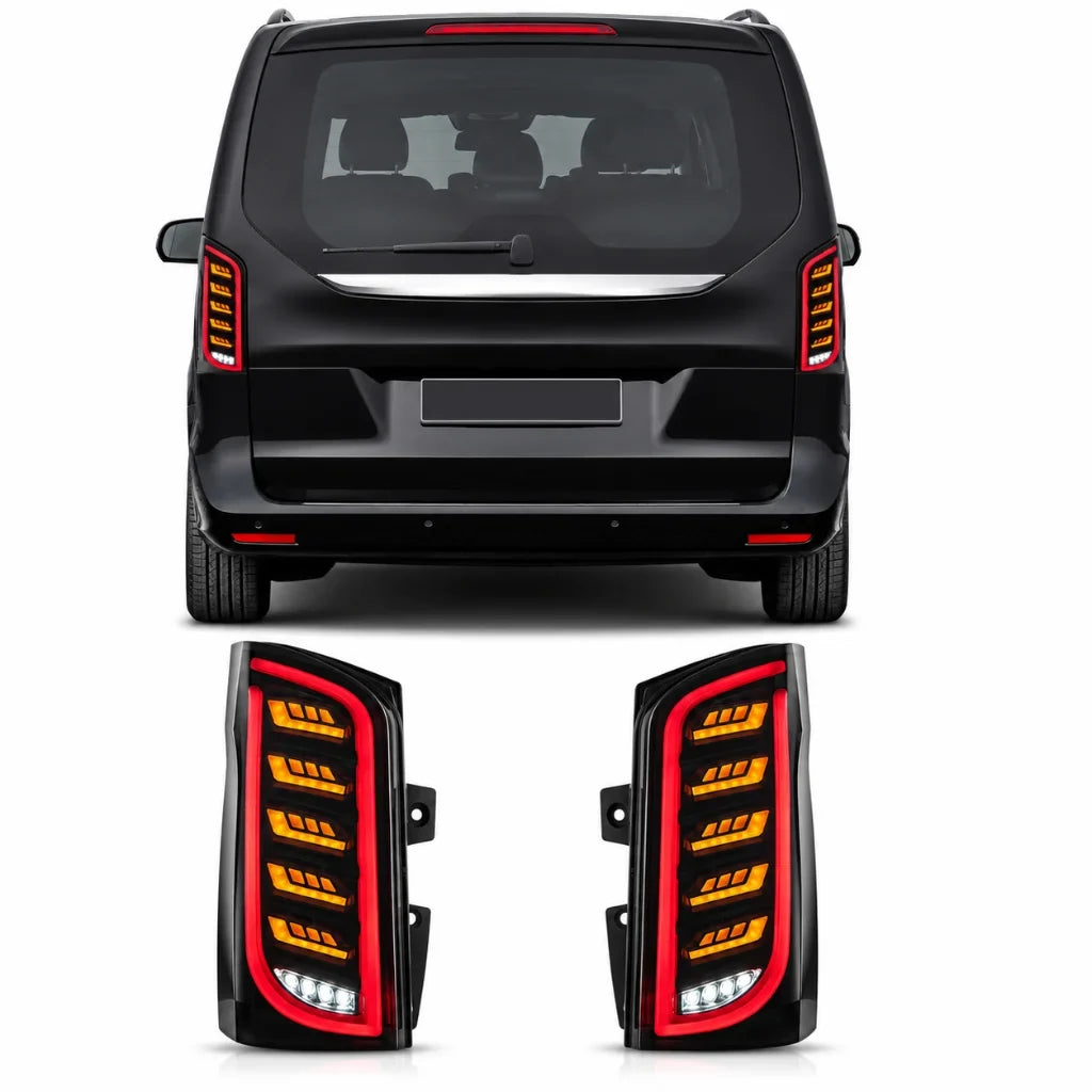Mercedes-Benz V-Class Vito W447 LED Tail Lights Rear Lamp Assembly 2016-2023