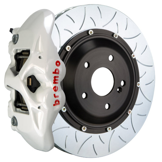 Brembo 19+ 330i Rear GT BBK 4 Piston Cast 380x28 2pc Rotor Slotted Type3-White