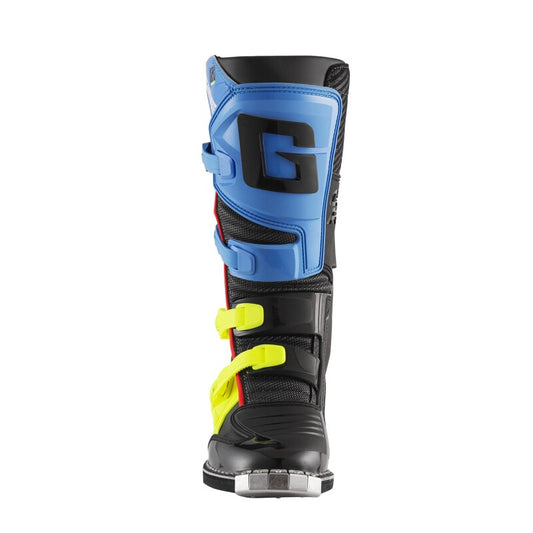 Gaerne GXJ Boot Black/Blue/Fluorescent Yellow Size - Youth 6