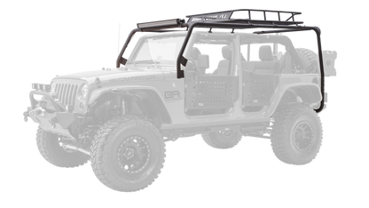 Body Armor 4x4 07-18 Jeep Wrangler JK 4 Door Cargo Roof Rack Box 2 Of 2