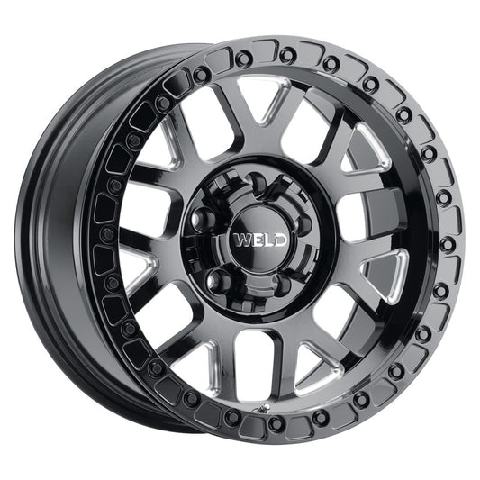 Weld Off-Road W902 17X9.0 Cinch Beadlock 5X127 5X139.7 ET-12 BS4.50 Gloss Black MIL 87.1