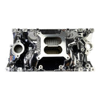 Edelbrock RPM Air-Gap Manifold for Small-Block Chevy Vortec - Chrome Plasma