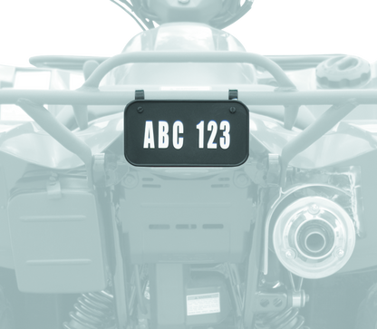 Quadboss ATV License Plate Kit - Black