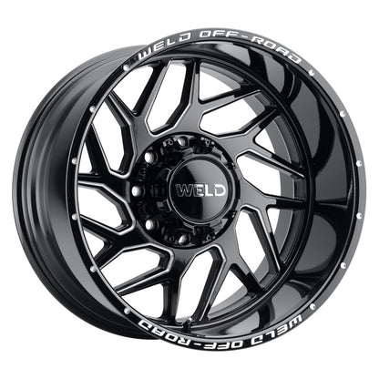 Weld Off-Road W117 20X12 Fulcrum 8X165.1 ET-44 BS4.75 Gloss Black MIL 125.1