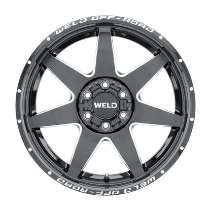 Weld Off-Road W109 20X12 Retaliate 6X135 6X139.7 ET-44 BS4.75 Gloss Black MIL 106.1