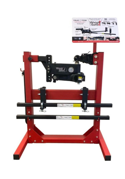Weigh Safe Weight Distribution POP Display Stand - Red