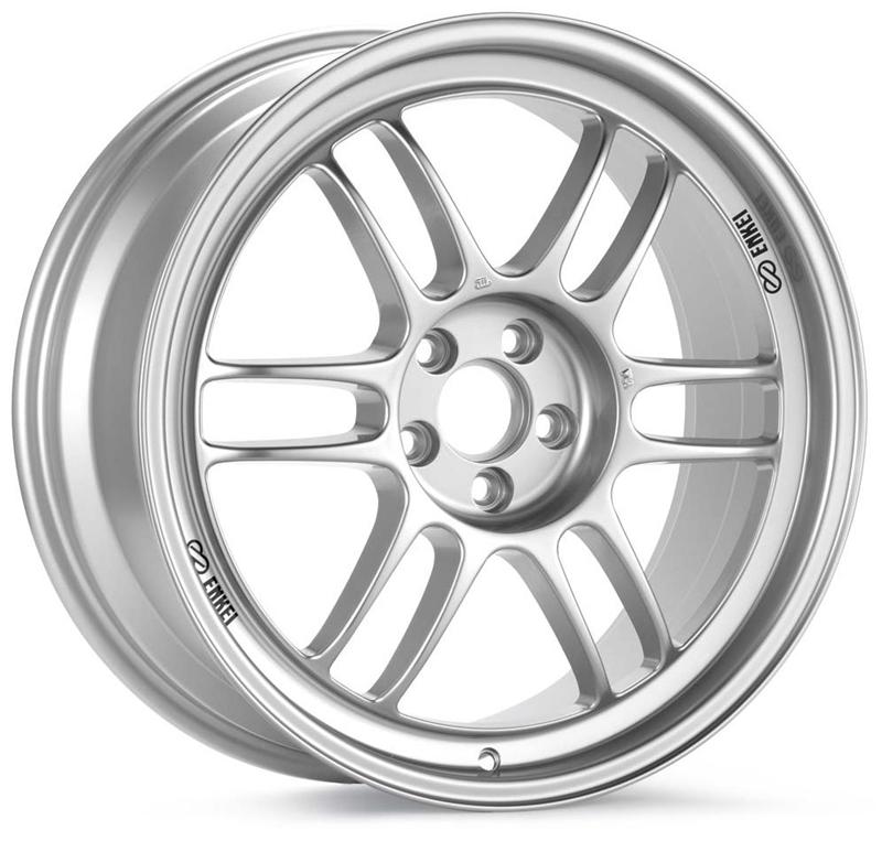 Enkei RPF1 16x8 5x114.3 25mm Offset 73mm Bore Diameter Silver Wheel *Min Qty 40