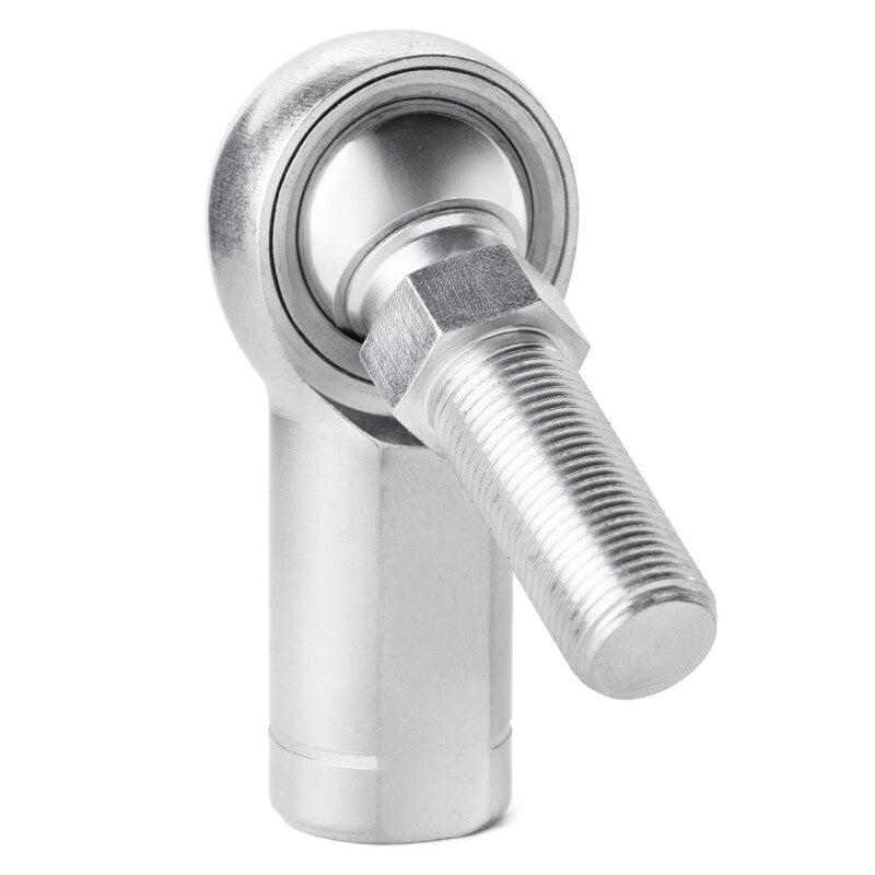 QA1 K Series 3-Pc Rod End - Female/Left Hand - .25in Bore x 1/4-28 w/Stud - Carbon Steel w/PTFE