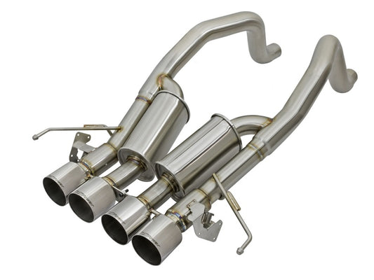 aFe MACHForce XP 3in-2 1/2in Axle Back 304SS Exhaust w/ Polished Tips 15-17 Chevy Corvette Z06