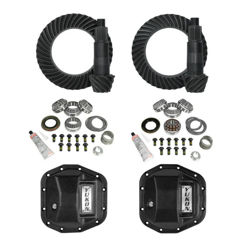 Yukon Gear Jeep JL/JT Stage 2 Re-Gear Kit w/Covers Dana 44 - 4.56 Ratio/28 Spline
