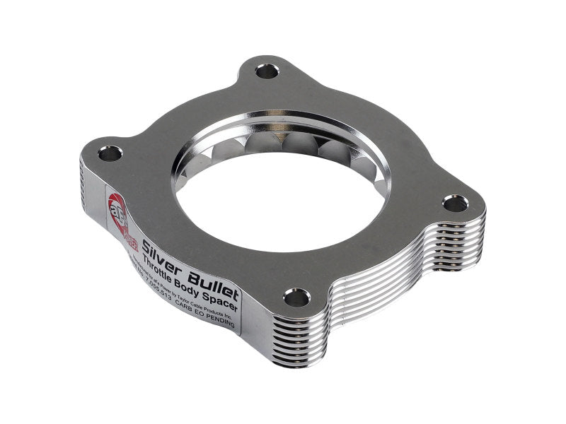 aFe 07-13 Chevrolet Silverado 1500/GMC Sierra 1500 Silver Bullet Throttle Body Spacer - Silver