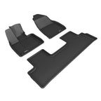 3D MAXpider 2025+ Polestar 3 Kagu 1st and 2nd Row Floormats - Black