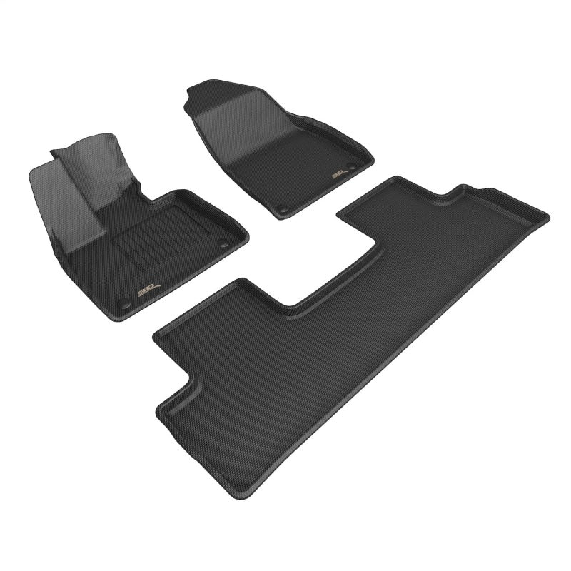 3D MAXpider 2025+ Polestar 3 Kagu 1st and 2nd Row Floormats - Black