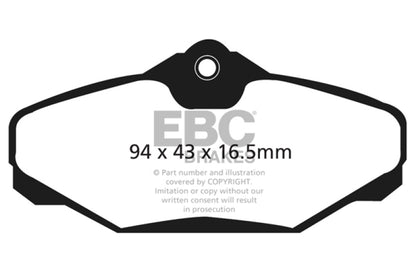 EBC 94-00 Ford Taurus 3.0 Ultimax2 Rear Brake Pads