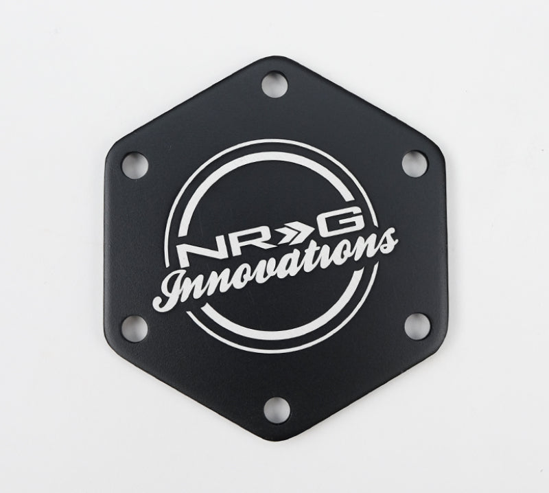 NRG Carbon Fiber w/ Blue Texalium Fabrics Horn Delete Button Circular Logo Front/ Back